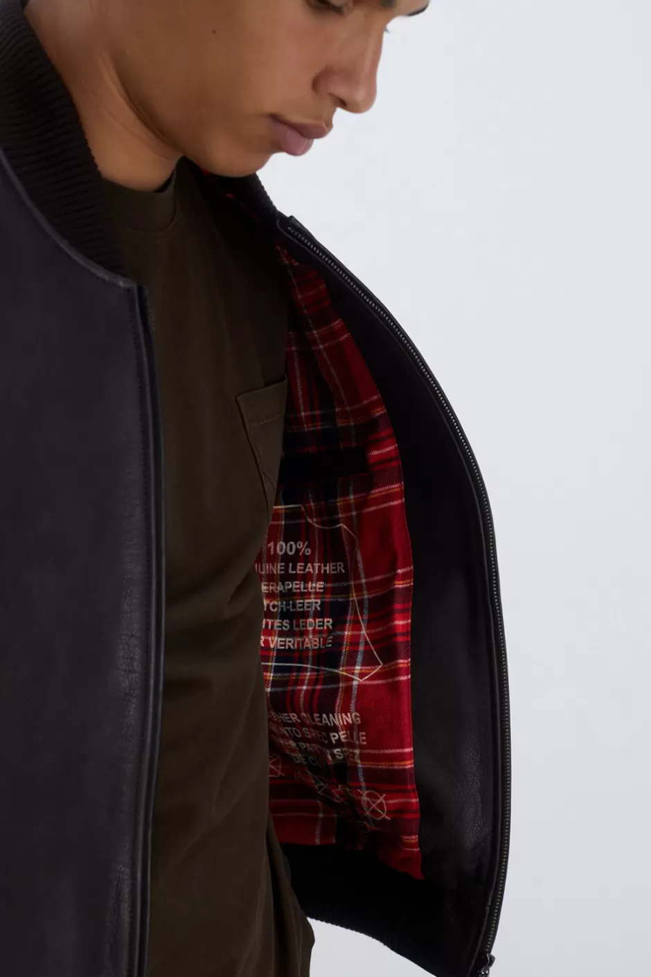 Uomo Roy Rogers Bomber In Pelle Vintage