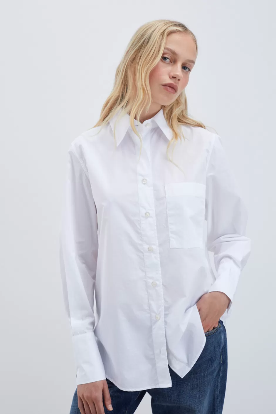 Donna Roy Rogers Camicia Mimi Popeline Washed