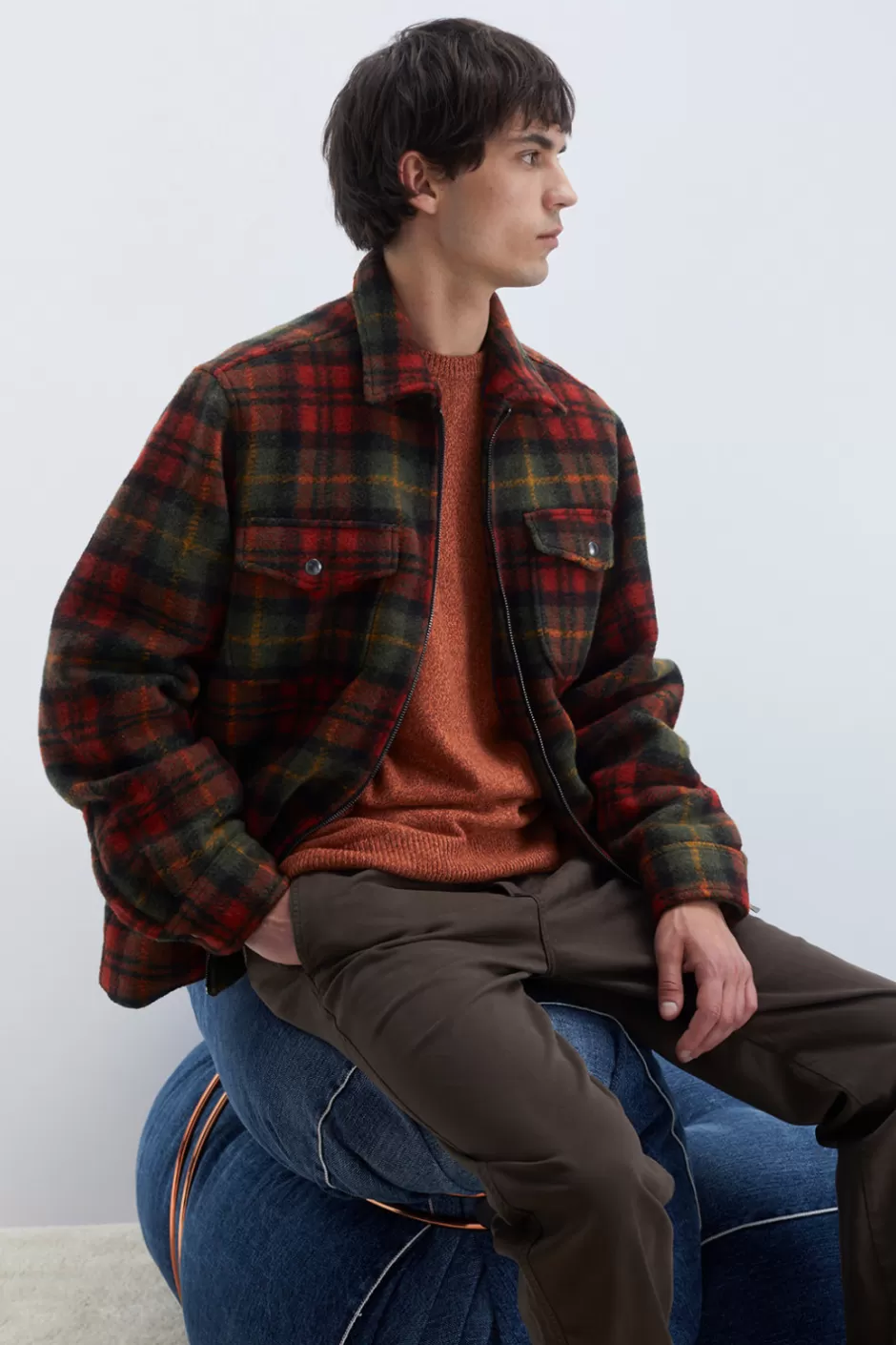 Uomo Roy Rogers Camicia Over Cottage Check