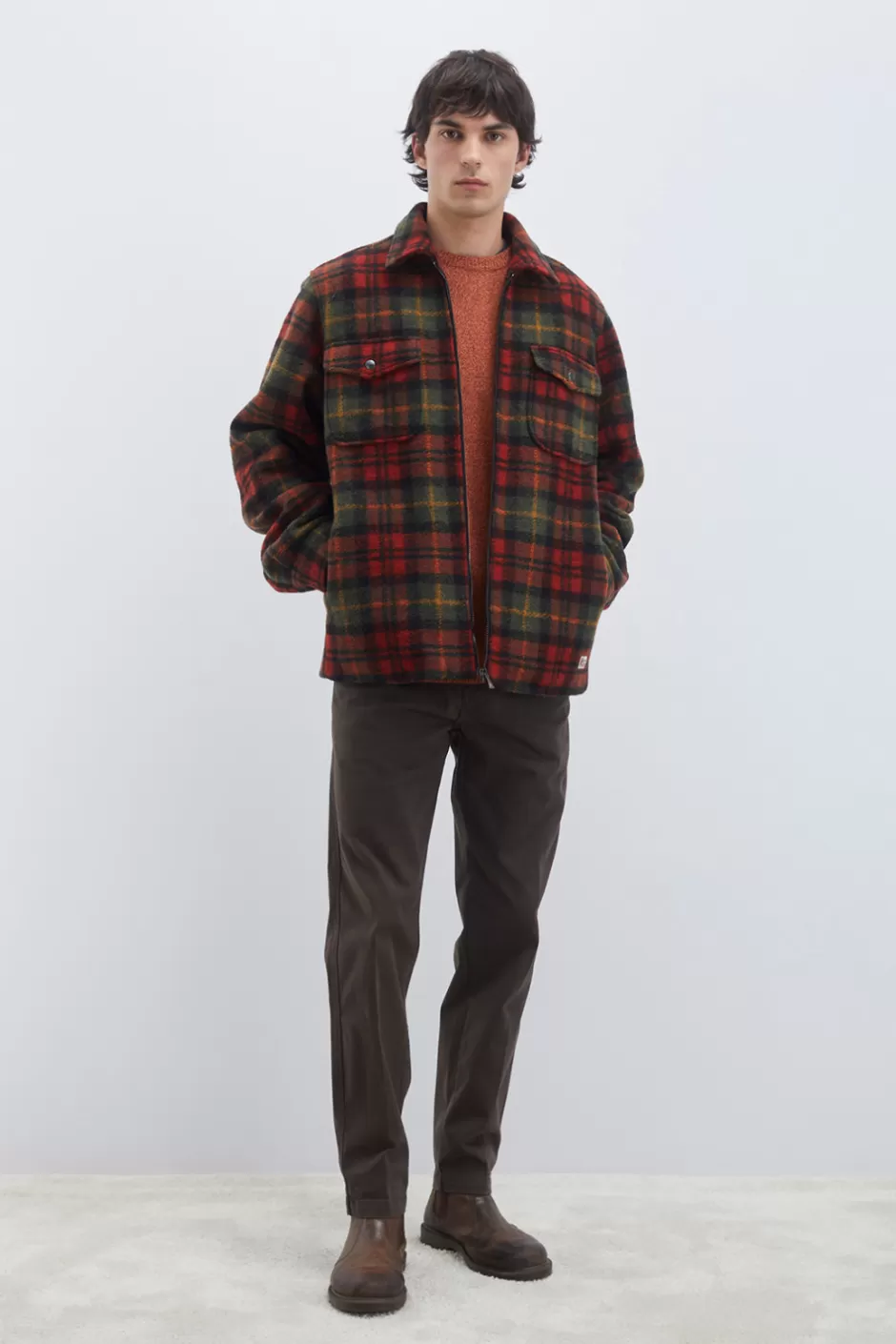 Uomo Roy Rogers Camicia Over Cottage Check