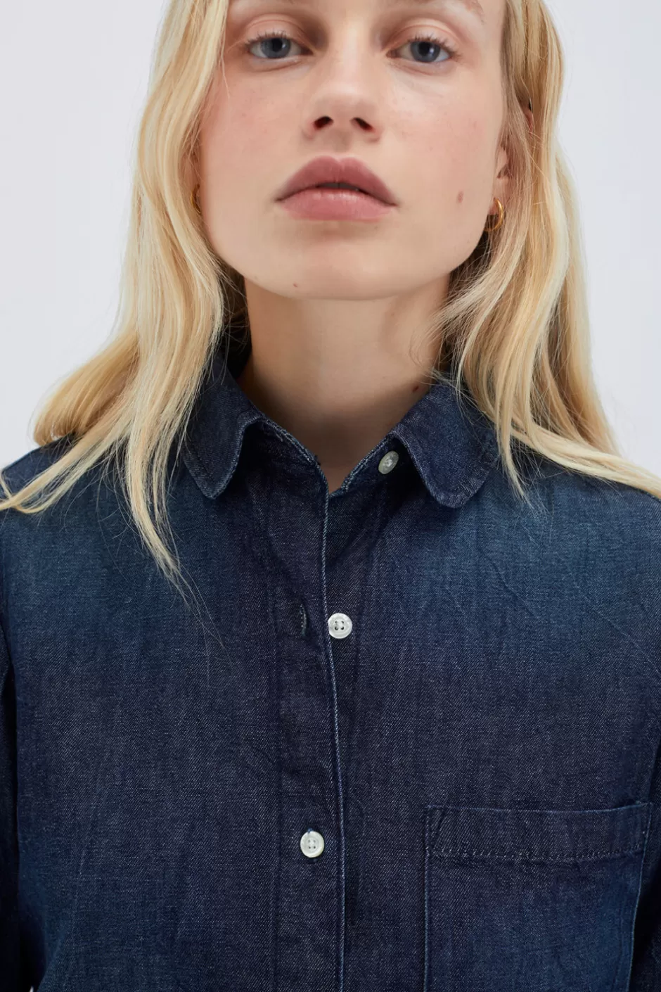 Donna Roy Rogers Camicia Tiny Denim