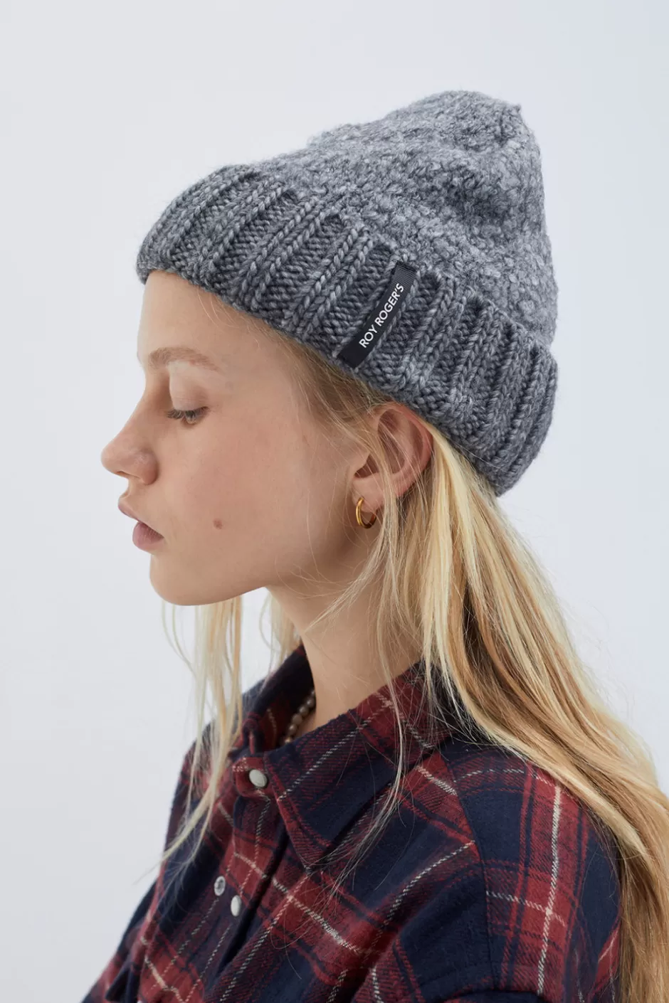 Donna Roy Rogers Cappello Beanie In Lana Boucle