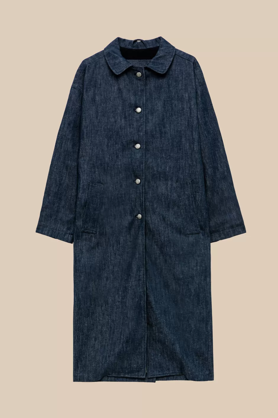 Donna Roy Rogers Cappotto Vintage 60 70th Denim Rinse