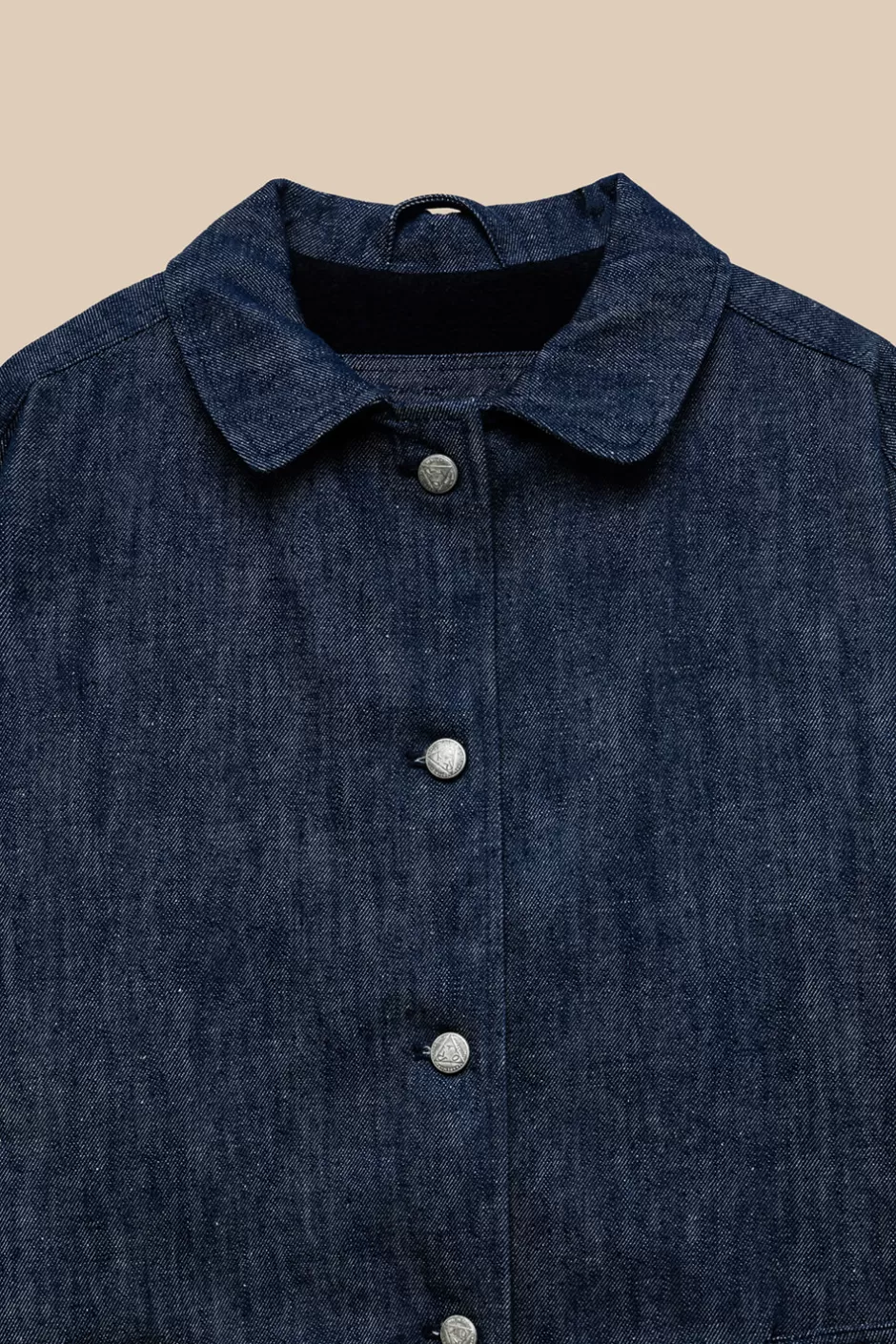Donna Roy Rogers Cappotto Vintage 60 70th Denim Rinse