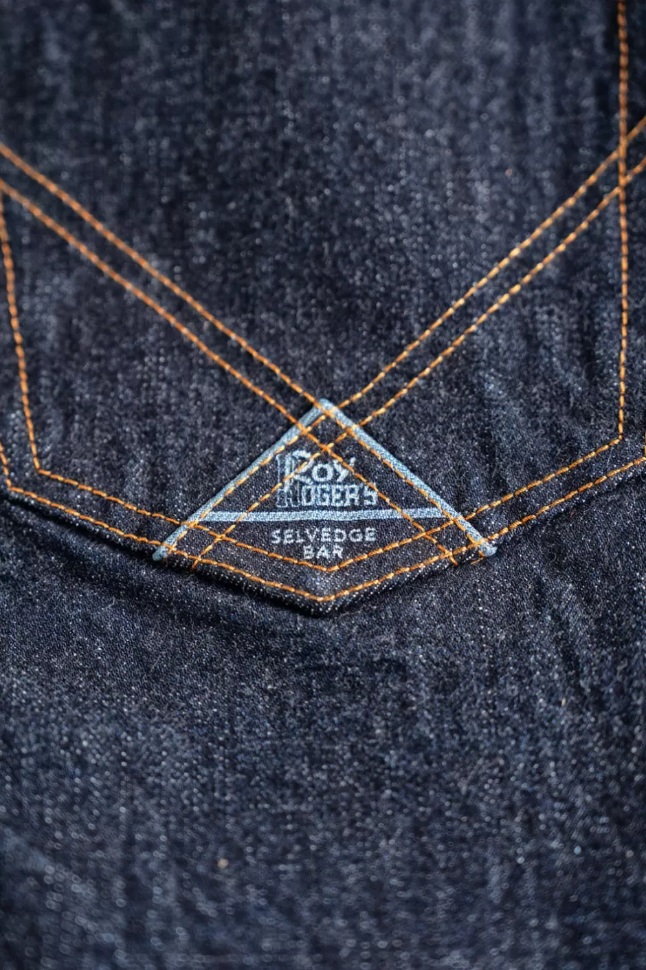 Uomo Roy Rogers Cult Wide Man Jap Selv. Shrink To Fit Denim Rinse
