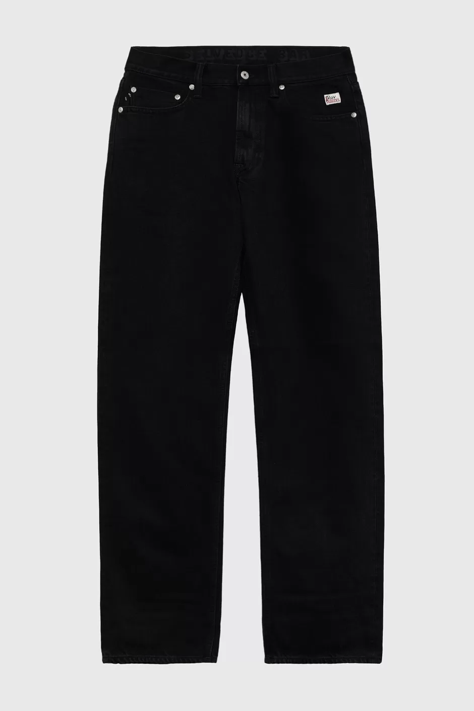 Uomo Roy Rogers Cult Wide Selvedge Bar Roy Roger's Black Denim Super S.w.