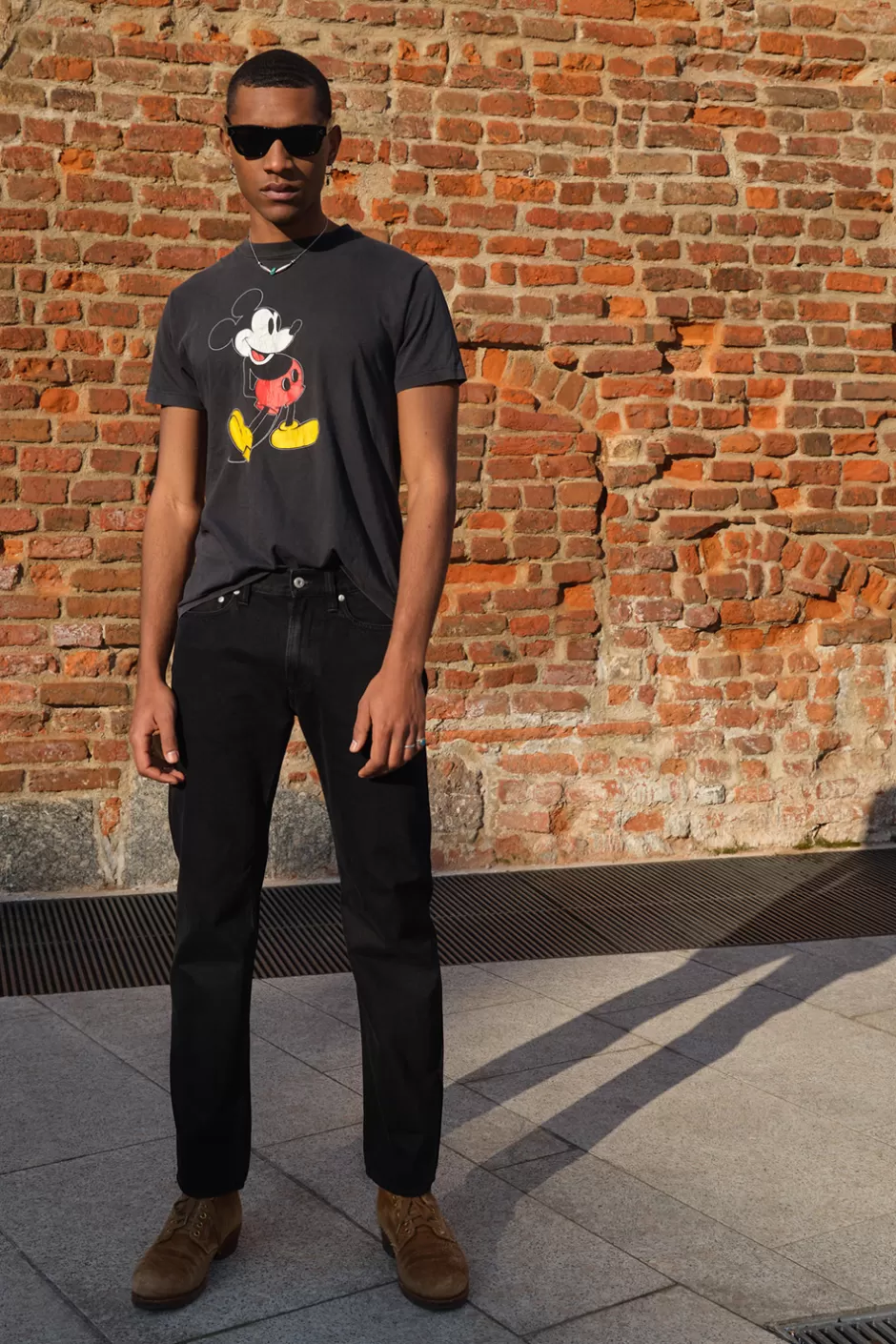 Uomo Roy Rogers Cult Wide Selvedge Bar Roy Roger's Black Denim Super S.w.