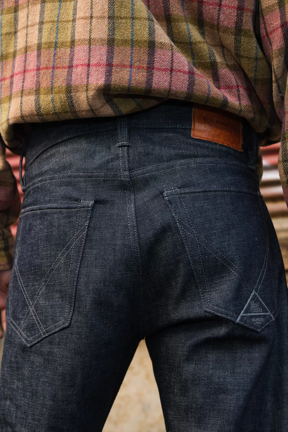 Uomo Roy Rogers Cult Wide Selvedge Bar Roy Roger's Denim Raw