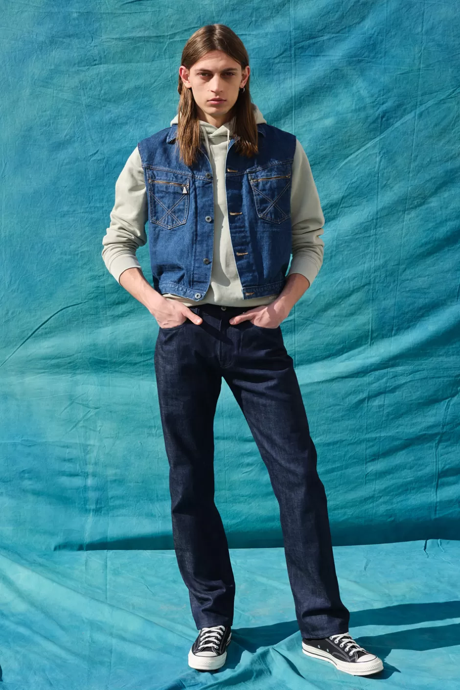 Uomo Roy Rogers Cult Wide Selvedge Bar Roy Roger's Org. Denim Raw