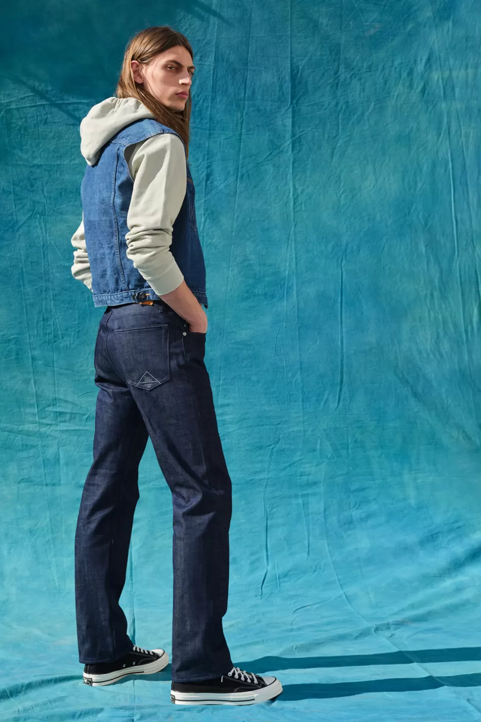 Uomo Roy Rogers Cult Wide Selvedge Bar Roy Roger's Org. Denim Raw