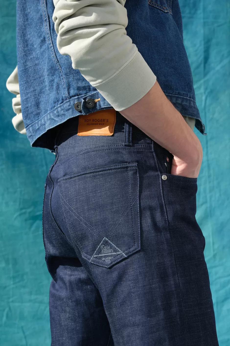 Uomo Roy Rogers Cult Wide Selvedge Bar Roy Roger's Org. Denim Raw