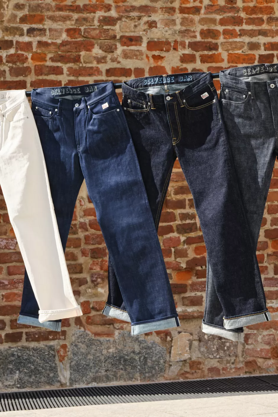Uomo Roy Rogers Cult Wide Selvedge Bar Roy Roger's Org. Denim Raw
