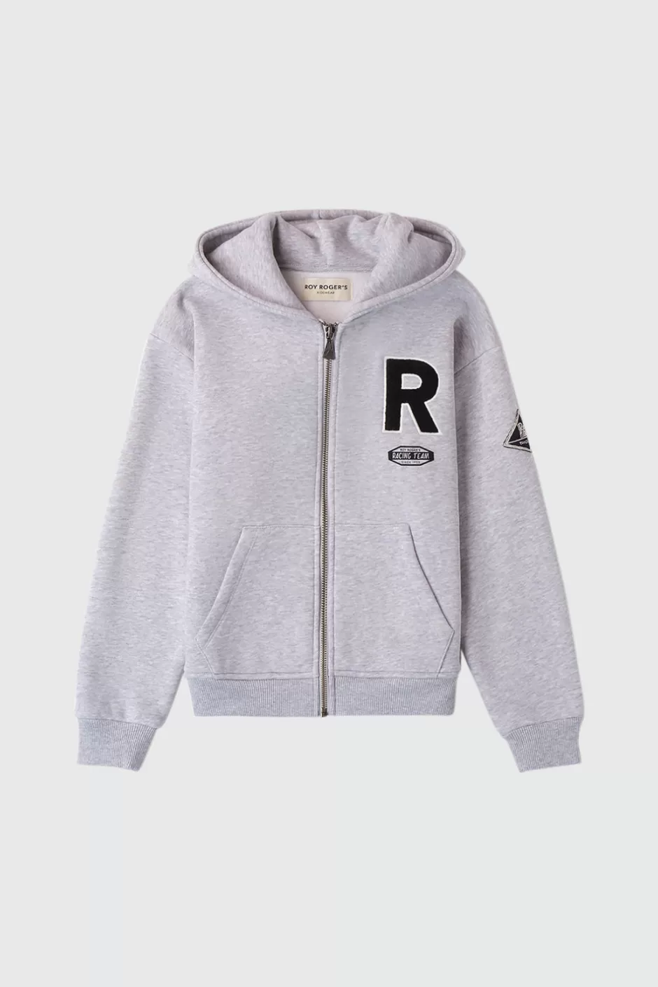 Bambino Roy Rogers Felpa Logo Con Cappuccio E Zip