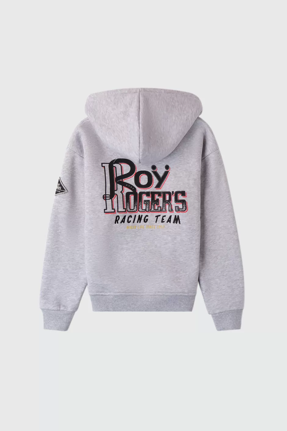 Bambino Roy Rogers Felpa Logo Con Cappuccio E Zip