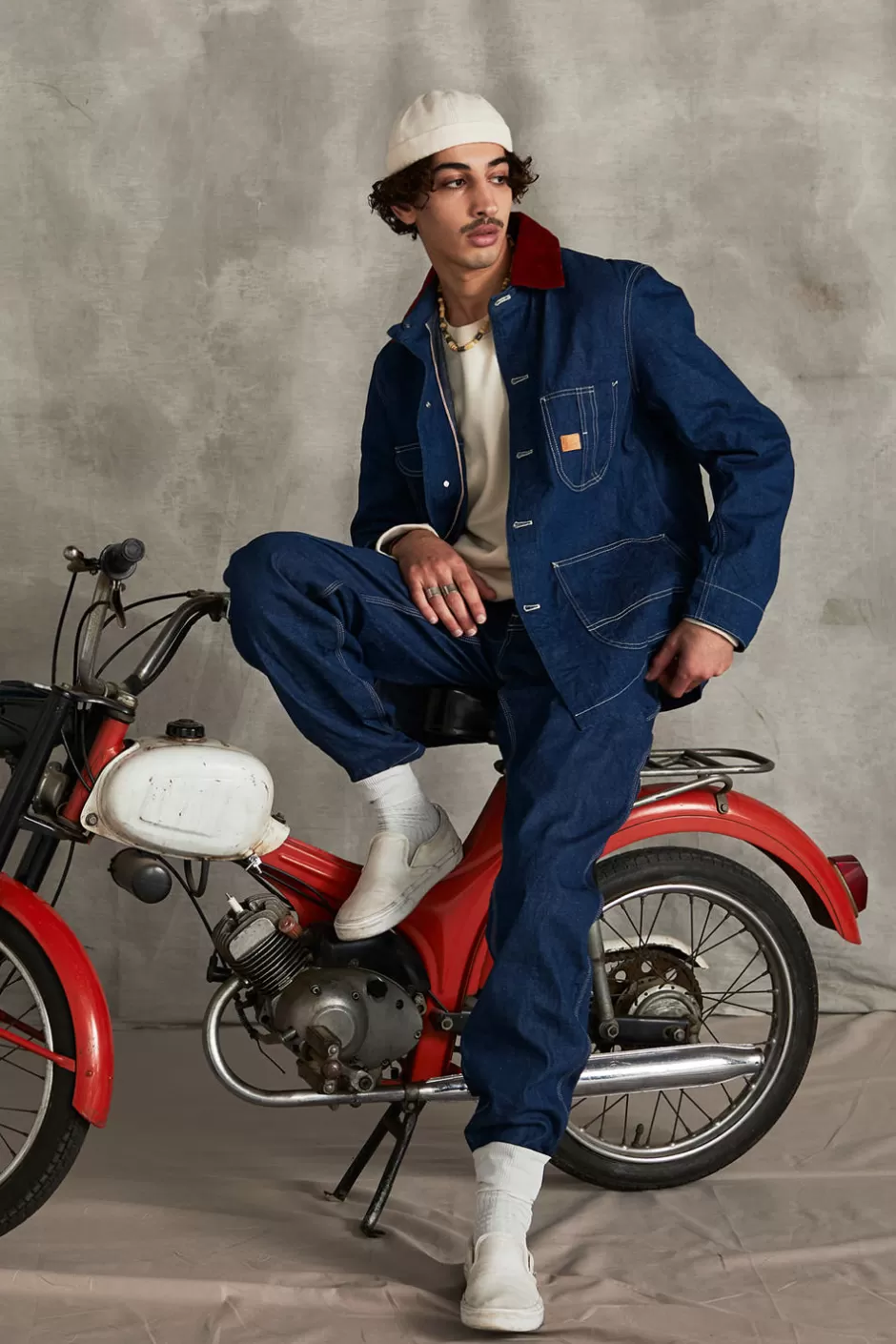 Uomo Roy Rogers Giacca Carcere 70th Denim Cimosa Rinse