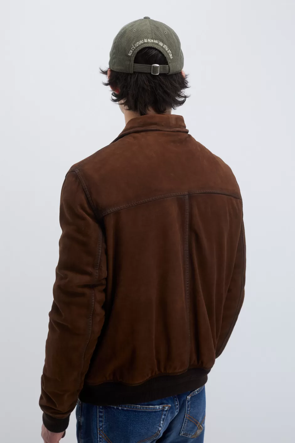Uomo Roy Rogers Giacca Newman In Suede Vintage