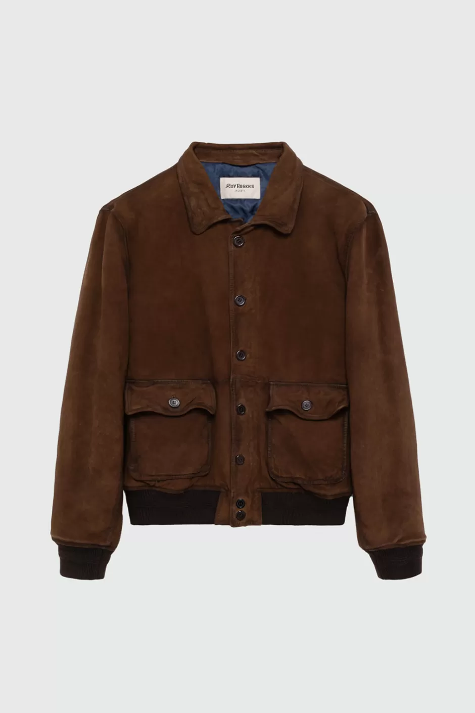 Uomo Roy Rogers Giacca Newman In Suede Vintage