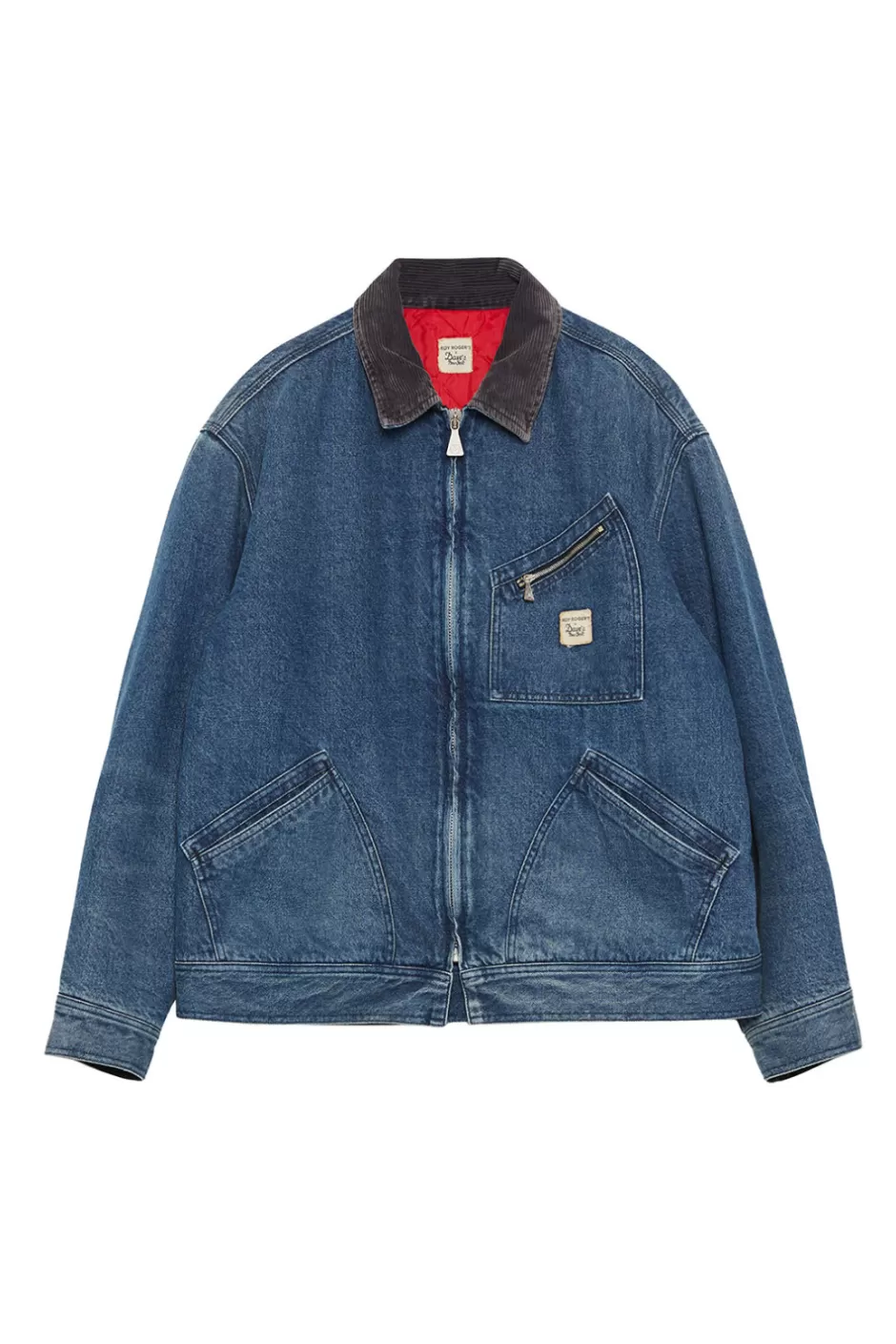 Uomo Roy Rogers Giacca Work Roy Roger's X Dave's Ny In Denim Vintage