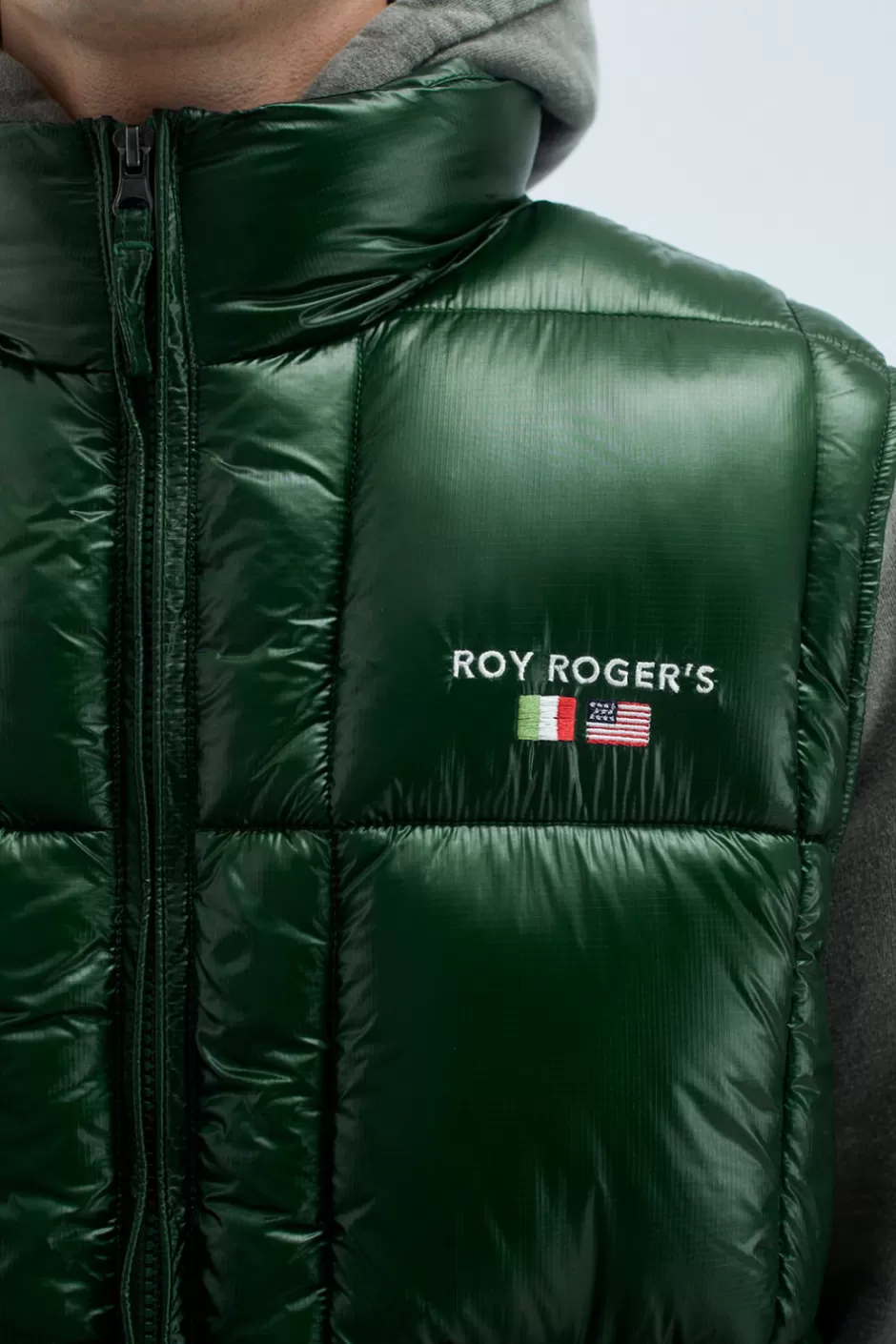 Uomo Roy Rogers Gilet In Nylon Ripstop