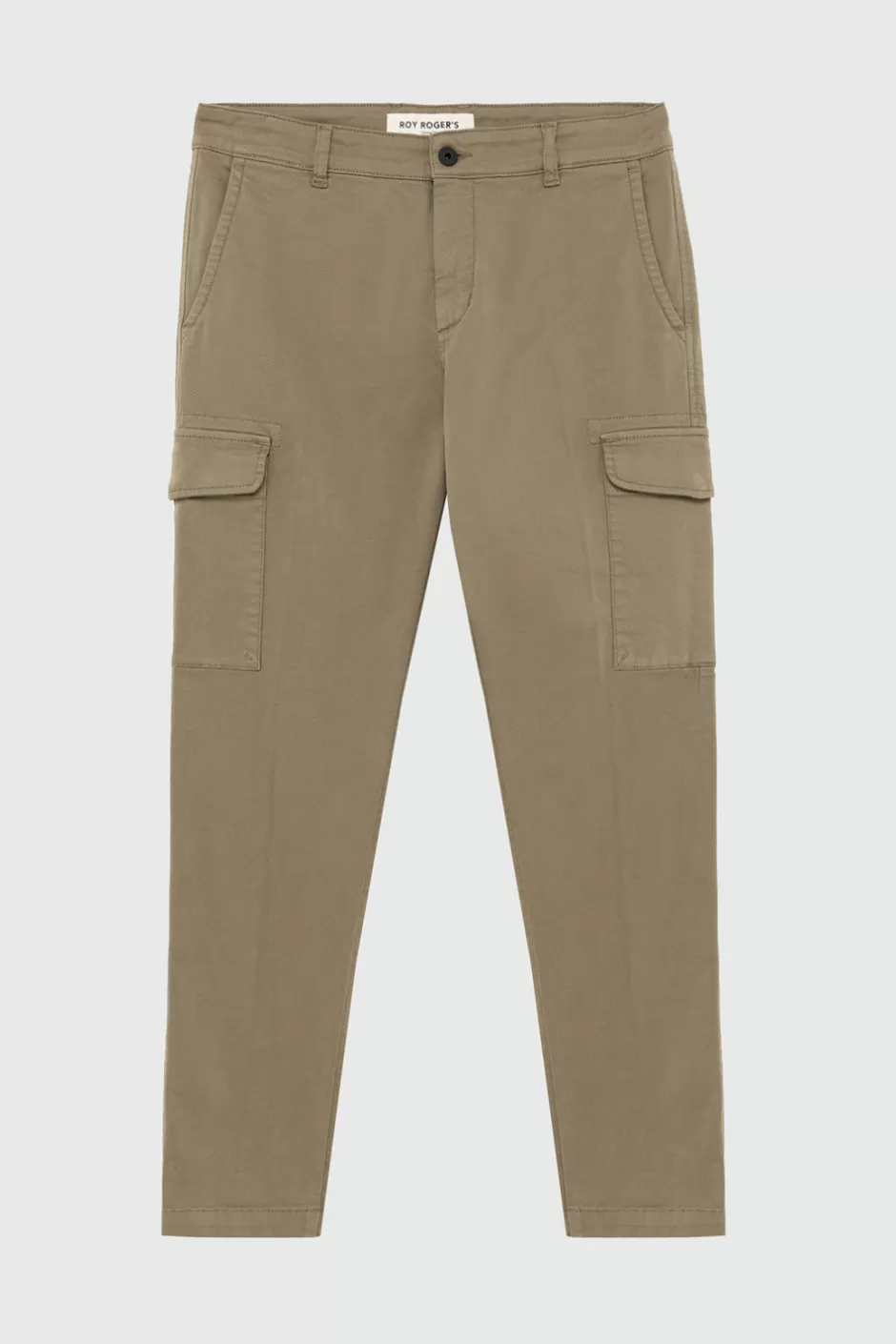 Uomo Roy Rogers Pantalone City Cargo In Gabardina