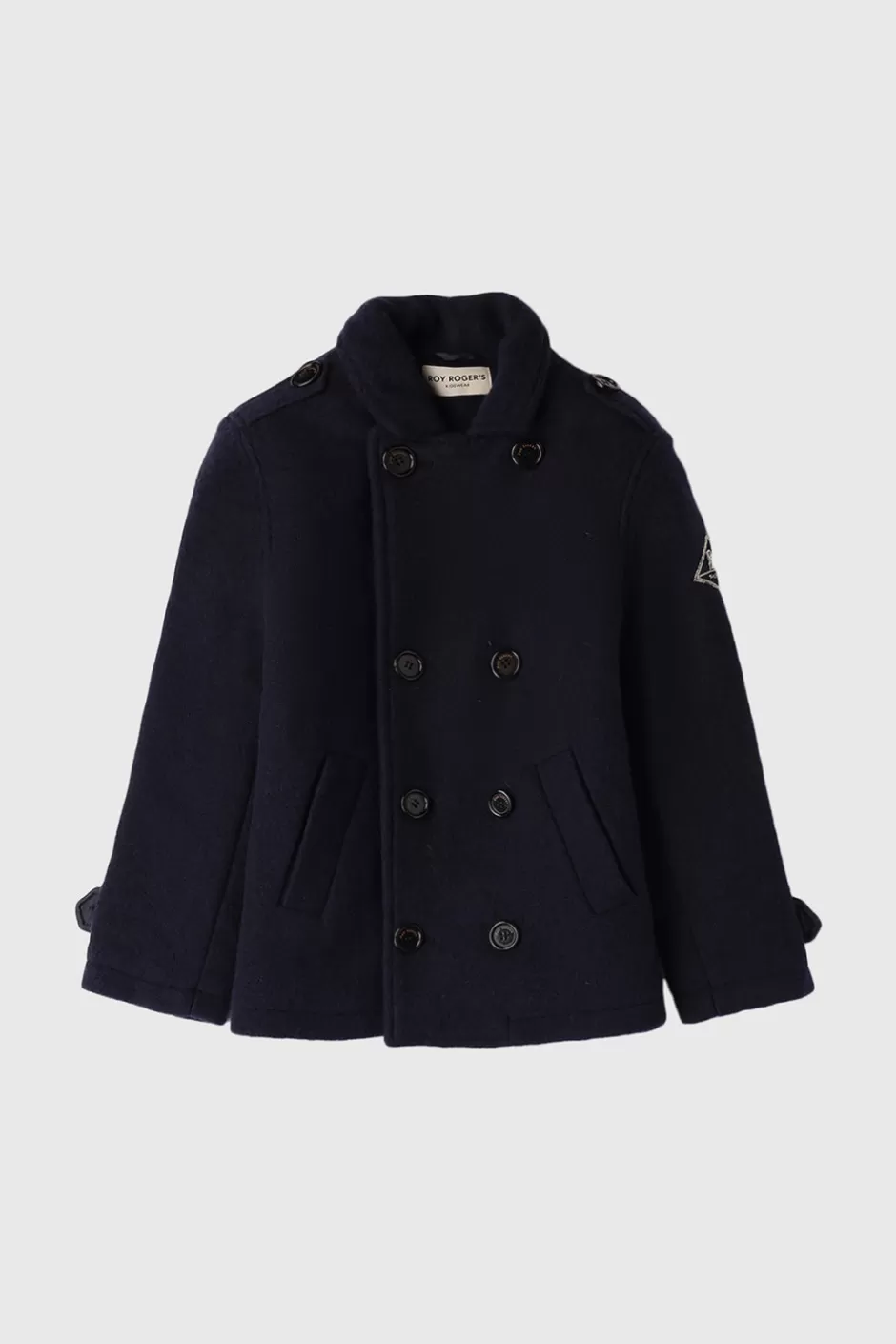 Bambino Roy Rogers Peacoat In Lana