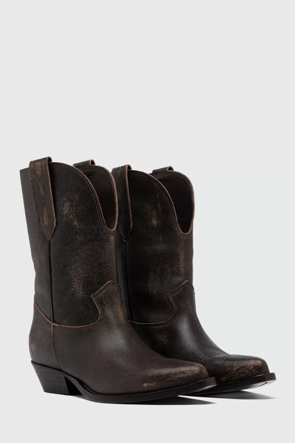Donna Roy Rogers Texano Capalbio In Pelle Vintage