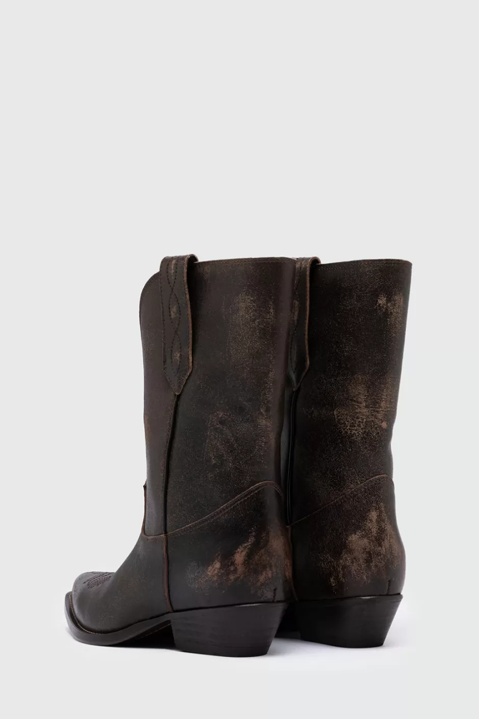 Donna Roy Rogers Texano Capalbio In Pelle Vintage
