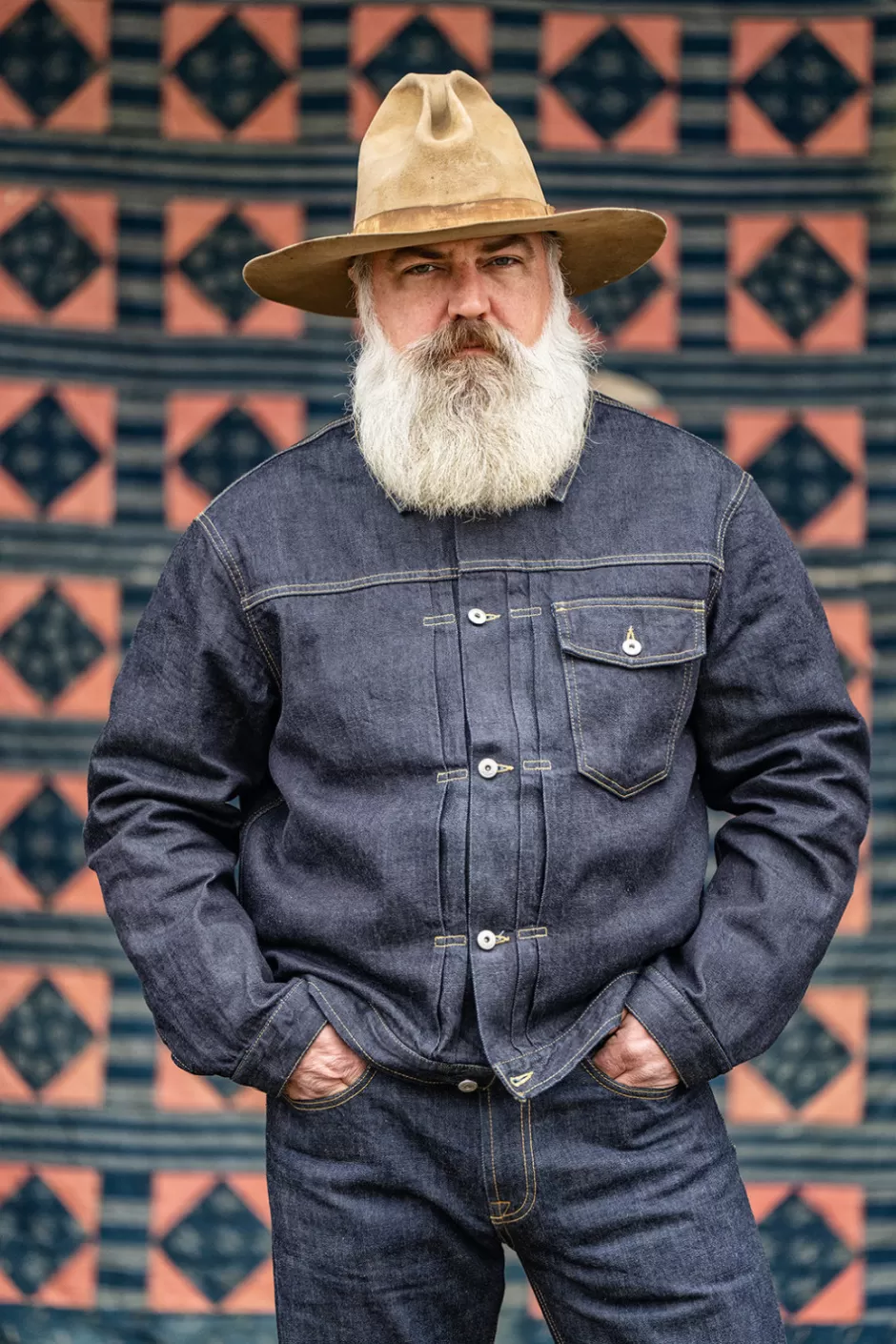 Uomo Roy Rogers Type X Man Jap Selvedge Denim Rinse