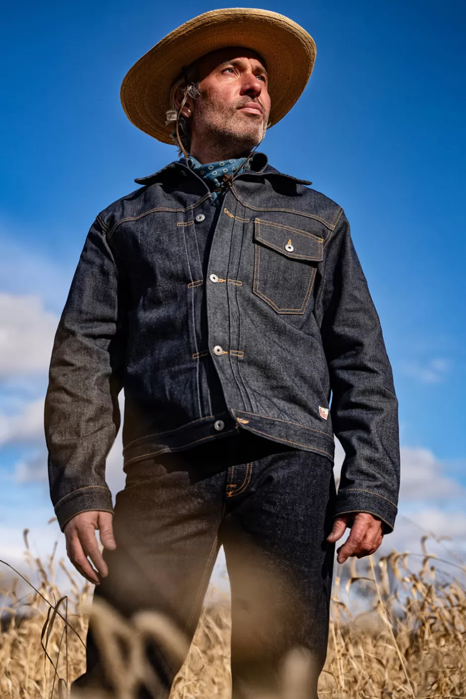 Uomo Roy Rogers Type X Man U.s.a. Selvedge Denim Raw