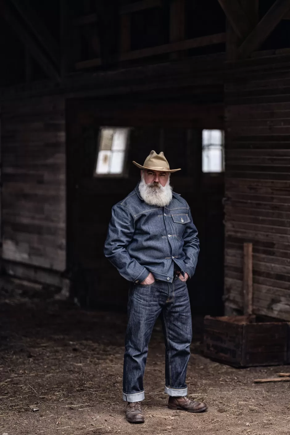 Uomo Roy Rogers Type X Man U.s.a. Selvedge Denim Raw